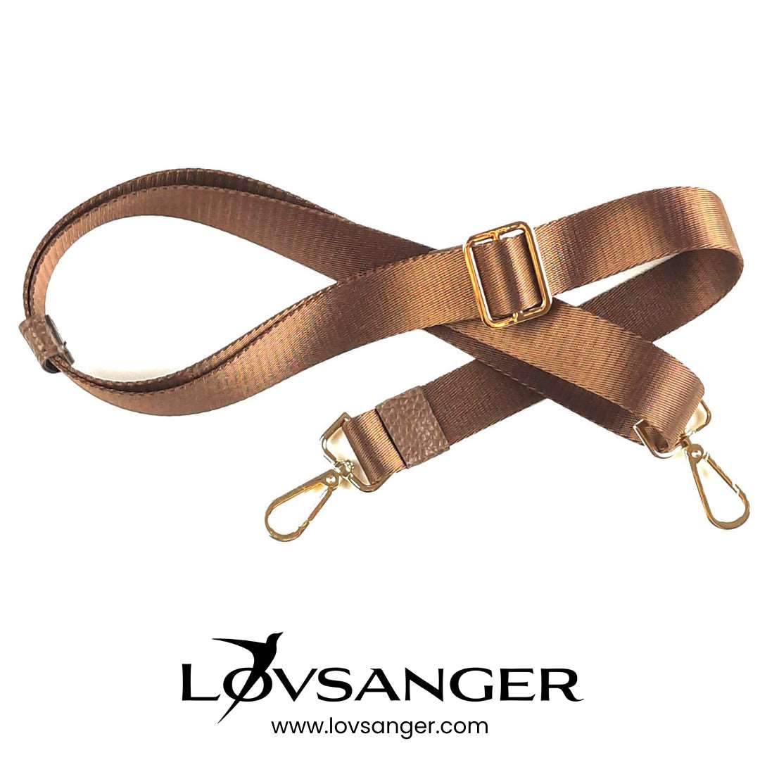 High-quality woven brown Italian strap for bags